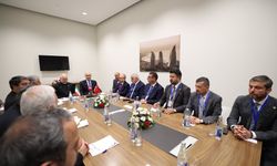 TBMM Başkanı Kurtulmuş, İran Meclis Başkanı Kalibaf ile görüştü