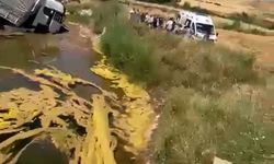 TIR, bariyerleri aşıp, dereye düştü; 3 yaralı