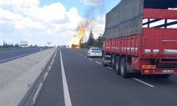 TIR'daki yangın ormana sıçradı