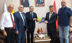Venezuela'nın Ankara Büyükelçisi Gutierrez, SANKON'u ziyaret etti