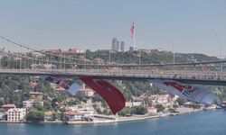 15 Temmuz Demokrasi ve Şehitleri Anma Yürüyüşü havadan görüntülendi