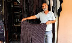 44 yıllık terzi, Adana'nın yöresel kıyafeti 'şalvar' kültürünü yaşatıyor