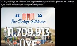 AK Parti'li Büyükgümüş: AK Parti'mizin üye sayısı 11 milyon 709 bin 913'e ulaştı