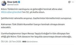 AK Parti'li Çelik: Kıbrıs Türk davasını her koşulda savunmaya devam edeceğiz
