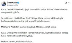 AK Parti'li Çelik'ten eski Katar Emiri Hamed bin Halife Al Sani için taziye mesajı