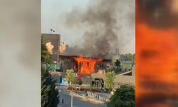 Ankara'da bir satış ofisinde çıkan yangın söndürüldü