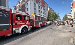 Apartmandaki yangında mahsur kalan kadını, itfaiye kurtardı