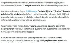 Bakan Gürlek: 12'nci Yargı Paketimiz Resmi Gazete'de yayımlandı