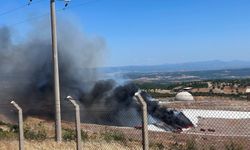 Çanakkale'de katı atık tesisinde yangın