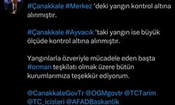 Çanakkale'deki iki yangın kontrol altına alındı