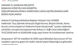 Çankaya Belediye Başkanı Güner, görevden uzaklaştırıldı