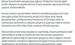 Cevdet Yılmaz: Güçlü ihracat performansımızı sürdürüyoruz