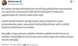 CHP'den Çankaya Belediyesi'ne yönelik operasyona ilişkin açıklama