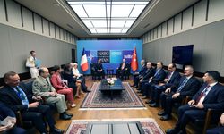 Cumhurbaşkanı Erdoğan, Fransa Cumhurbaşkanı Macron ile bir araya geldi