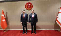 Cumhurbaşkanı Yardımcısı Yılmaz, KKTC Cumhuriyet Meclisi Başkanı Öztürkler'i ziyaret etti