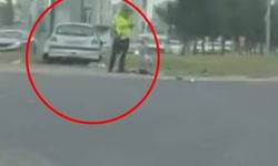 Diyarbakır'da iki otomobilin çarpıştığı kaza kamerada; 2 yaralı
