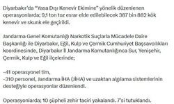 Diyarbakır'da uyuşturucu operasyonları: 7 tutuklama