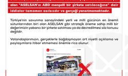 DMM: ASELSAN'ın ABD menşeili şirkete satılacağı iddiası asılsızdır