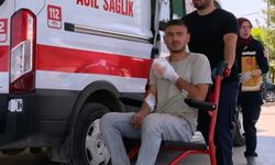 Domaniç'teki inşatta testereyle parmaklarını kesen işçi, tedavi için Bursa'ya getirildi