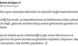 Emine Erdoğan'dan Van Gölü Havzası koruma çalışmaları için Sıfır Atık Vakfı'na teşekkür