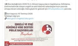 Engelli ve Eski Hükümlü Hibe Desteği'nin 4'üncü dönem başvuruları başladı