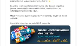 Engelli ve eski hükümlülerin projelerine 162 milyon liralık hibe desteği