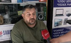 Evden çıkarılan kalp hastası kiracıdan 'Benim kalbim hasta, senin vicdanın' yazılı pankartla eylem
