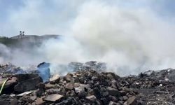 İzmir'de çöp dökülen alanda yangın