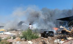 İzmir'de geri dönüşüm fabrikasında yangın (2)