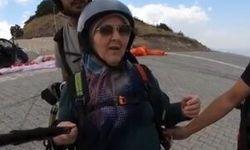 Kayseri'de 77 yaşındaki gurbetçi, yamaç paraşütü yaptı