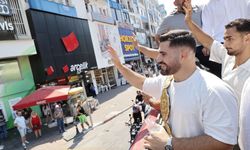 Kırkpınar Başpehlivanı Taş, Antalya'da coşkuyla karşılandı