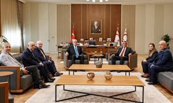 KKTC Cumhurbaşkanı Erhürman, İYİ Parti Genel Başkanı Dervişoğlu ve beraberindeki heyeti kabul etti