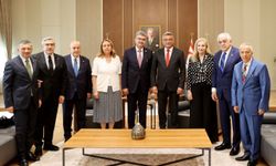 KKTC Cumhurbaşkanı Erhürman, Türkiye-KKTC Parlamentolar Arası Dostluk Grubu Başkanı ve beraberindeki heyeti kabul etti