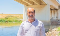 Mandalarını çayda serinletiyor