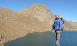 Ölen dağcının, 200 metre sürüklendikten sonra ipte asılı kaldığı bölge dronla görüntülendi