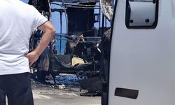 Park halindeki karavan alevlere teslim oldu