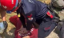 Sulama kanalına uçan otomobildeki 2 kişinin duran kalbi yeniden çalıştırıldı