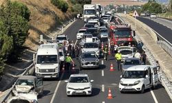Tekirdağ'da 7 aracın karıştığı zincirleme kaza; 1 yaralı