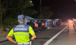 Tekirdağ'da devrilen TIR'ın sürücüsü öldü