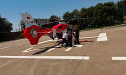 TIR'ın çarptığı yaya, ambulans helikopterle Diyarbakır'a sevk edildi