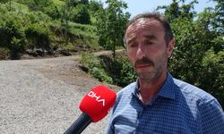 Trabzon'da ağaca çarpıp düşen İHA inceleniyor