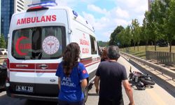 Ümraniye'de park halindeki TIR'a çarpan motosikletli polis yaralandı