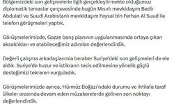 Bakan Fidan, Mısırlı ve Suudi Arabistanlı mevkidaşlarıyla görüştü