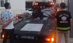 Bisiklet ve yaya yolunda motosiklet kullanan aday sürücünün ehliyeti iptal edildi