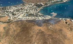 Bodrum'da maki yangını; alevler 1 saatte kontrol altına alındı