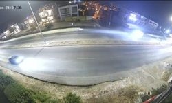 Bodrum'da otomobilin takla attığı kaza kamerada: 2 yaralı