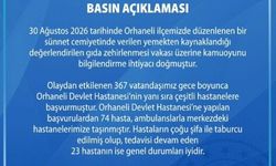 Bursa'da düğün yemeğinden zehirlenenlerin sayısı 367'ye yükseldi
