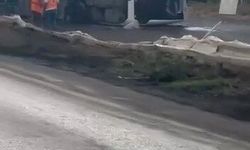 Büyükçekmece'de servis otobüsü devrildi: 18 yaralı
