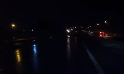 Büyükçekmece'de servis otobüsünün devrildiği kaza kamerada
