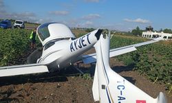 Çatalca'da eğitim uçuşunda sert iniş yapan uçakta hasar oluştu-1